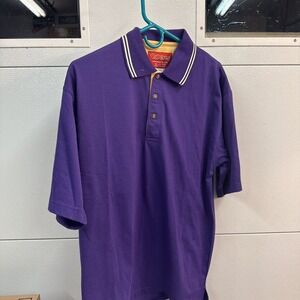 VINTAGE Popeye Polo Shirt Men's medium purple 90s